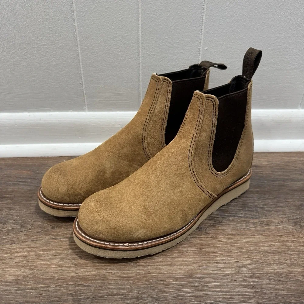 Red Wing Hawthorne Classic Chelsea Boot Men's Sz 8.5 Leather‎ Suede